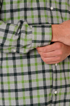 Soft flannel shirt with check