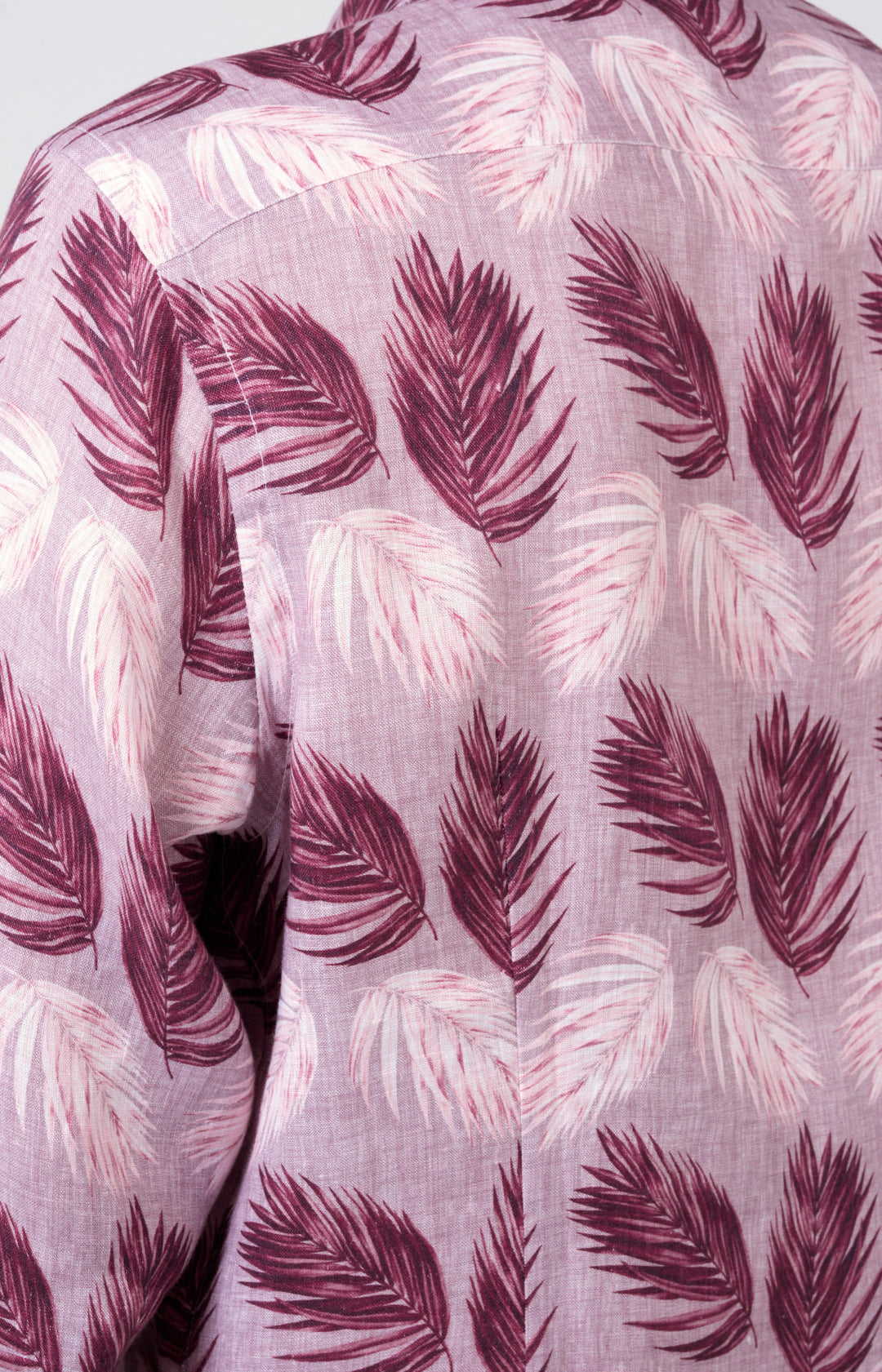Camicia in lino con esclusiva fantasia