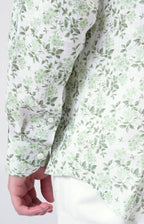 Camicia in lino con esclusiva fantasia