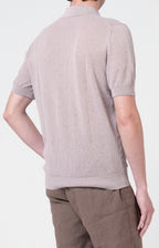 Camicia manica corta in cotone traforato
