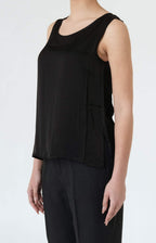 Tank top with wide shoulder straps