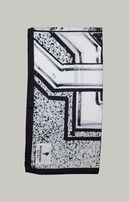 Foulard in pura seta riproduzione riggiola napoletana 1_2