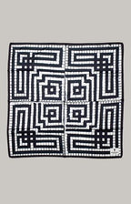 Foulard in pura seta riproduzione riggiola napoletana 4_1