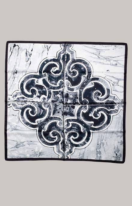 Foulard in pura seta riproduzione riggiola napoletana 5_1