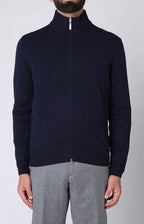 Bomber zip in lana e cashmere