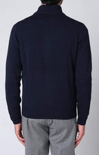 Wool and cashmere zip bomber jacket
