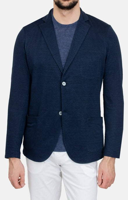 Ultra-light linen jersey jacket