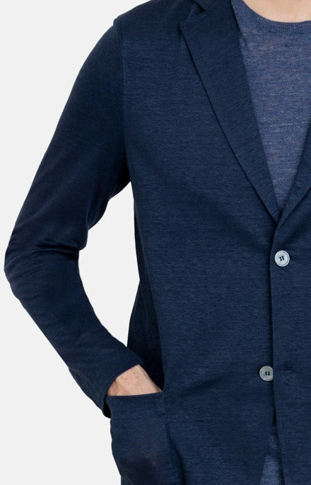 Ultra-light linen jersey jacket
