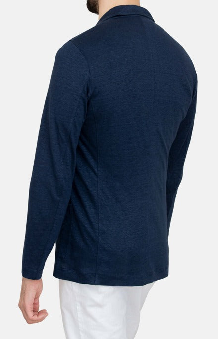 Ultra-light linen jersey jacket