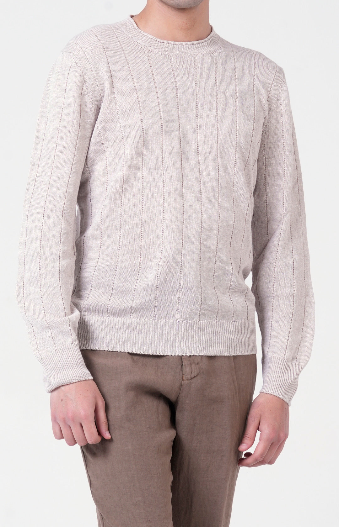 "NEW" Girocollo in lino e cotone