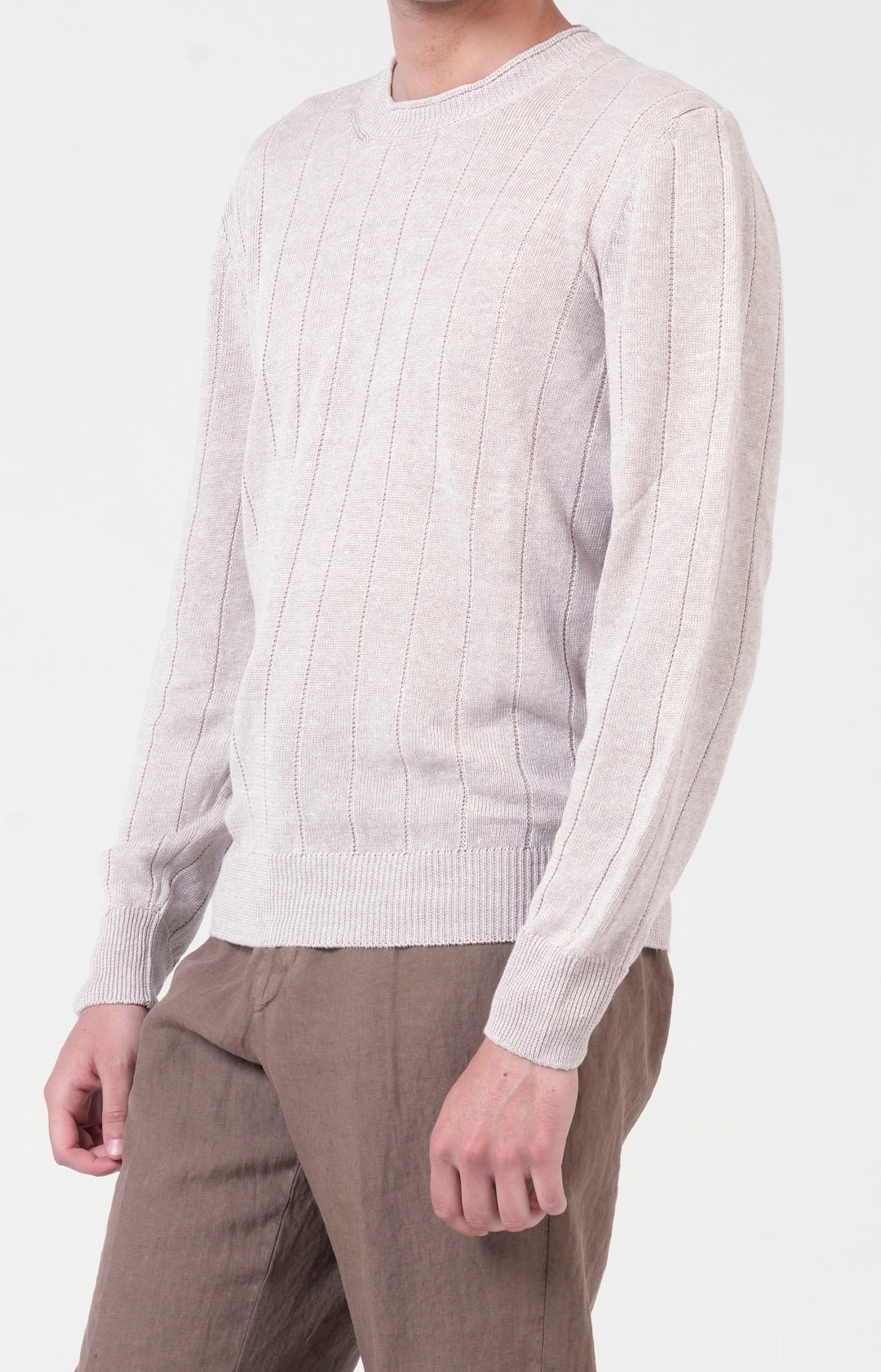 "NEW" Girocollo in lino e cotone