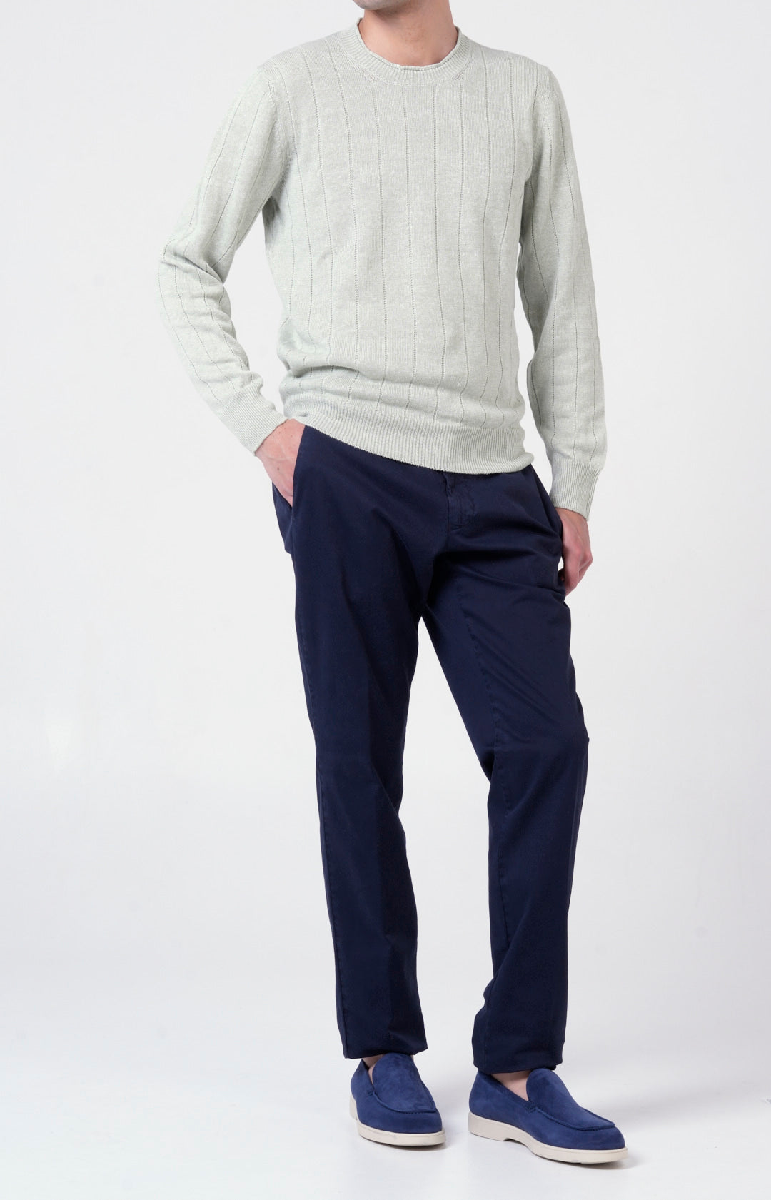 "NEW" Girocollo in lino e cotone