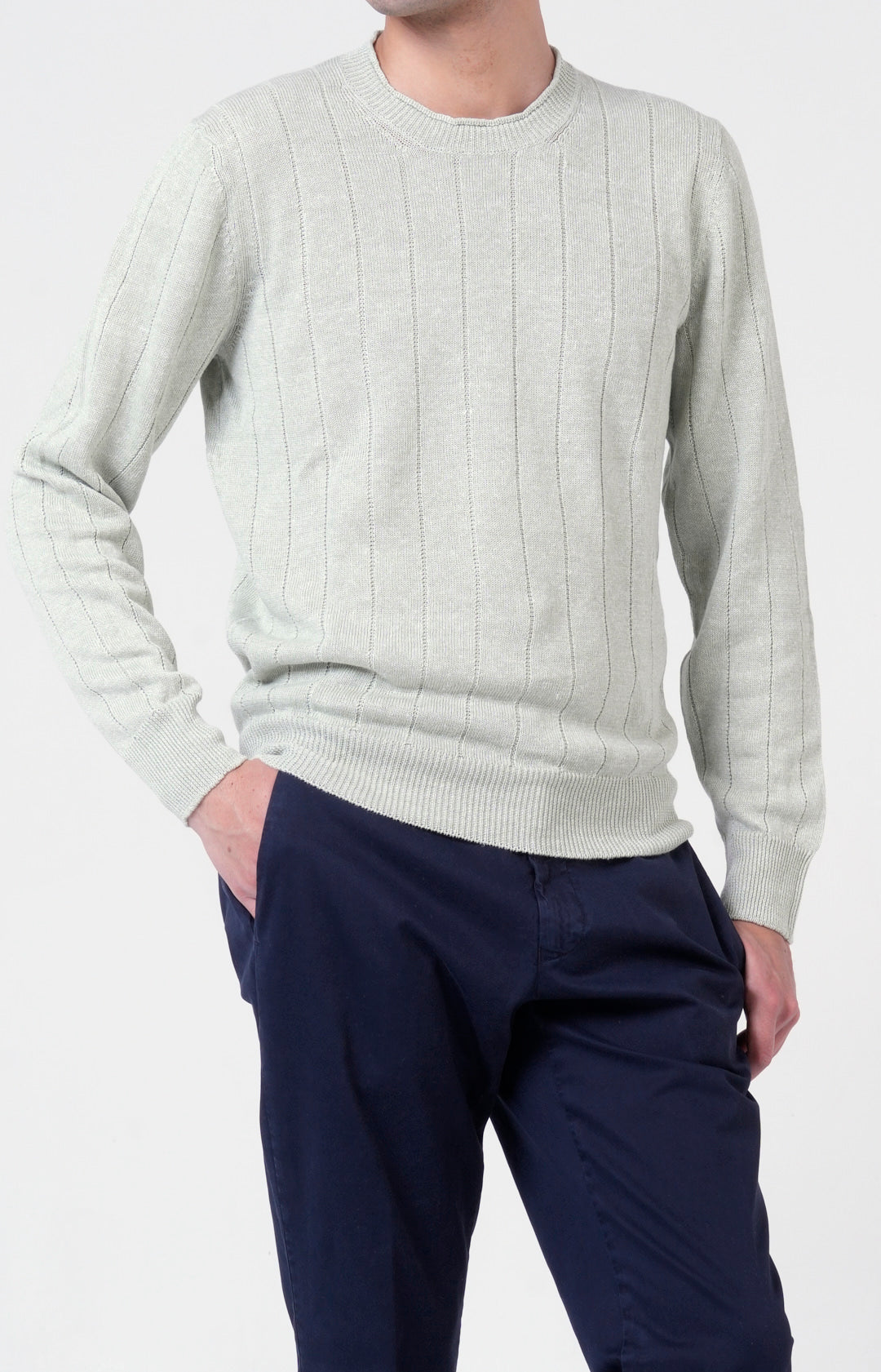 "NEW" Girocollo in lino e cotone