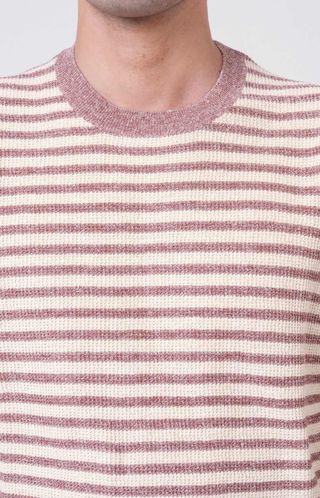 T-shirt manica corta in lino e cotone