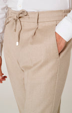 Pantalone "Leisure Fit" in flanella con pinces