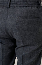 Pantalone "Leisure Fit" in flanella con pinces