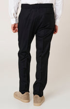 Pantalone "Leisure Fit" in flanella con pinces