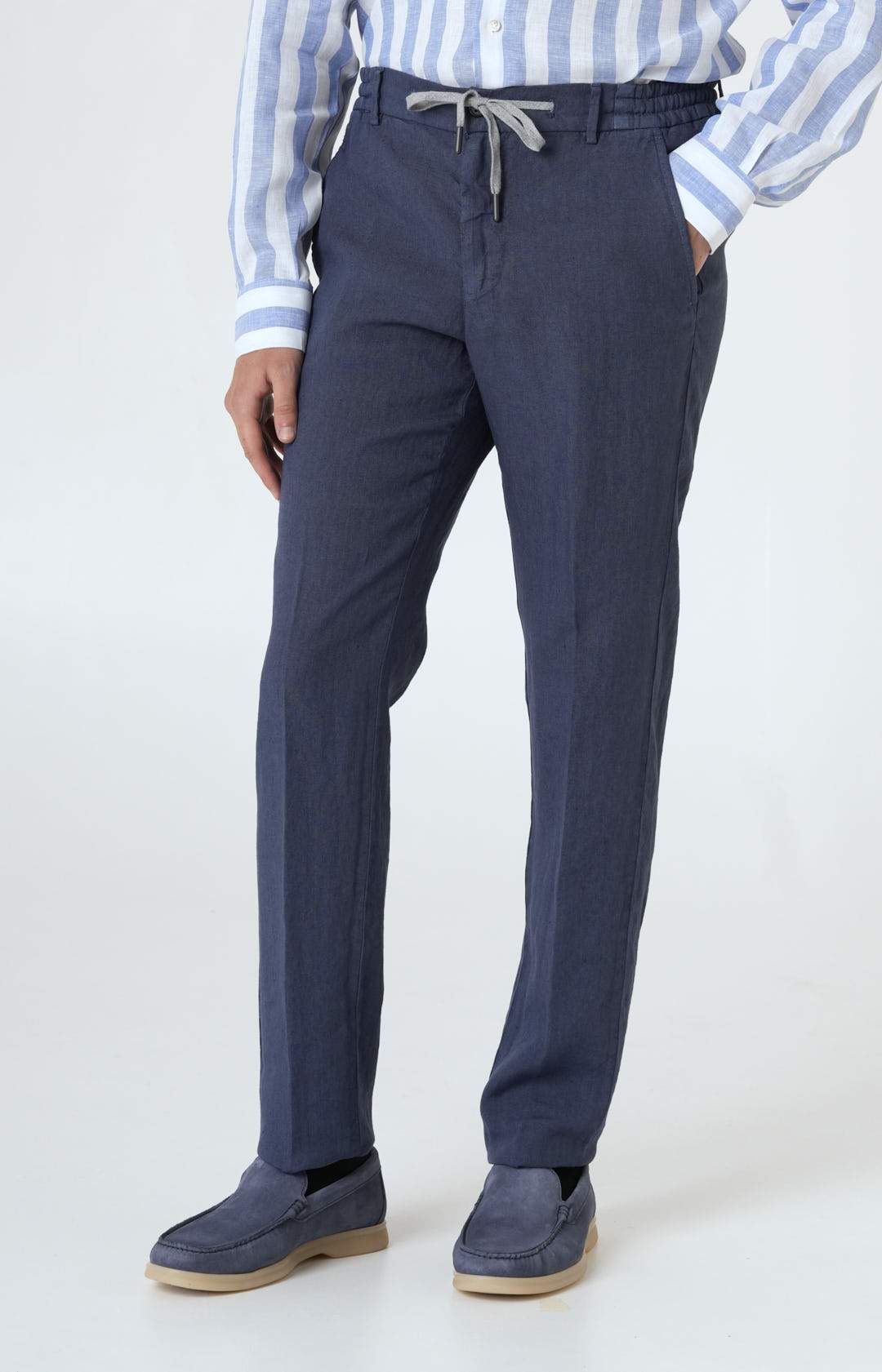 Pantalone “Leisure Fit” in lino