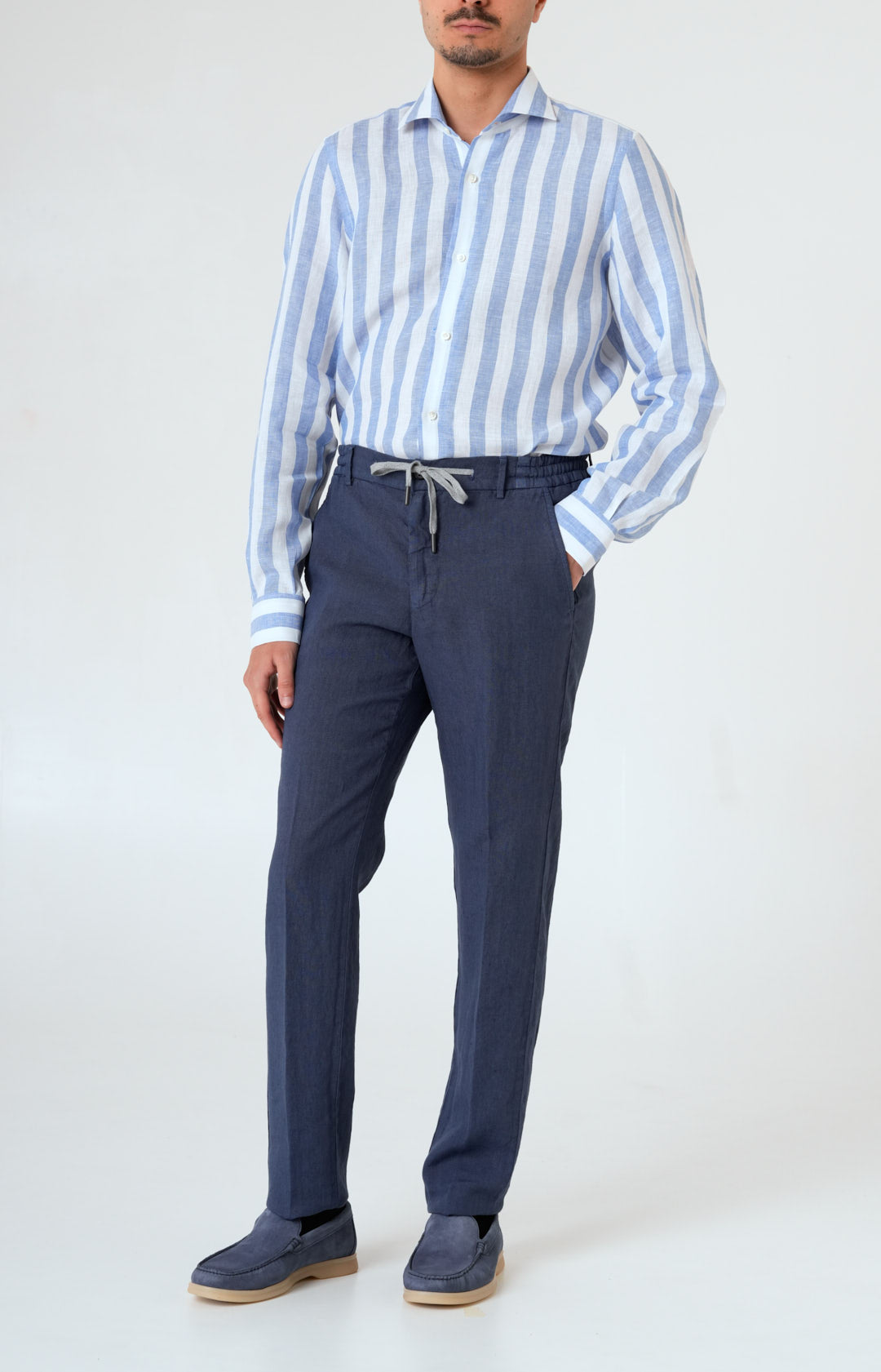 Pantalone “Leisure Fit” in lino