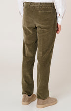 "Leisure Fit" trousers in stretch velvet