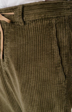 "Leisure Fit" trousers in stretch velvet