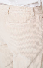 "Leisure Fit" trousers in stretch velvet