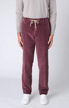 "Leisure Fit" trousers in stretch velvet