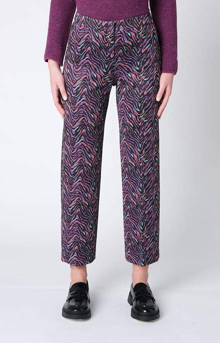 Patterned American pocket trousers