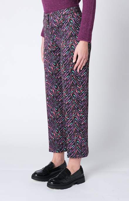 Patterned American pocket trousers