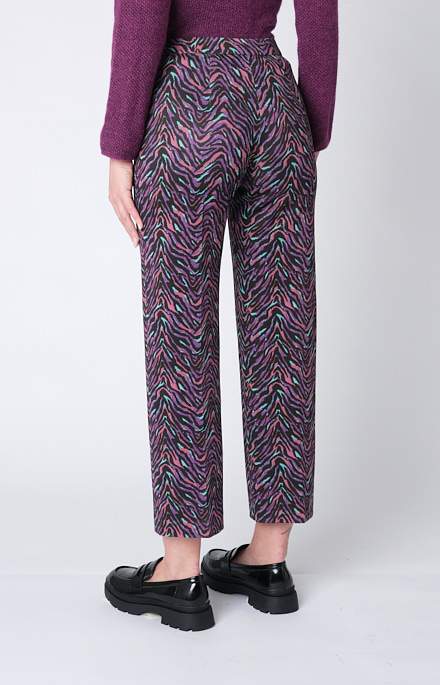 Patterned American pocket trousers
