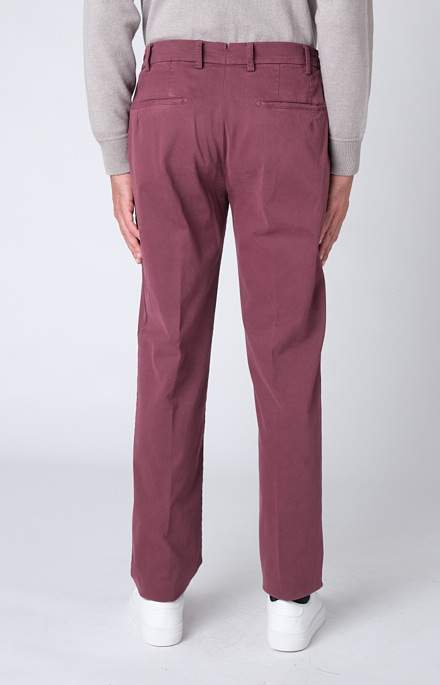 Comfort trousers with America pocket in stretch cotton