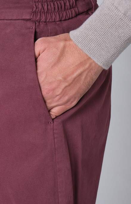 Comfort trousers with America pocket in stretch cotton