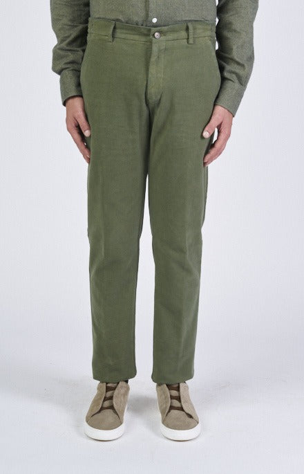 Pantalone comfort tasca america in fustagno stretch
