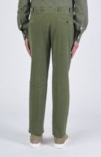 Pantalone comfort tasca america in fustagno stretch