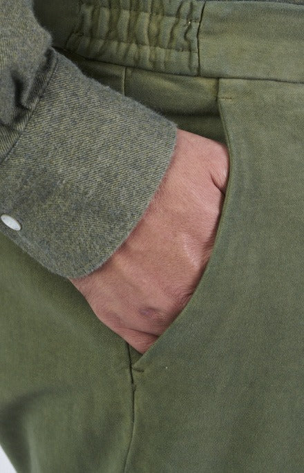 Stretch moleskin comfort trousers with America pocket