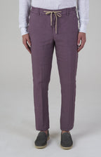 “Leisure Fit” linen trousers