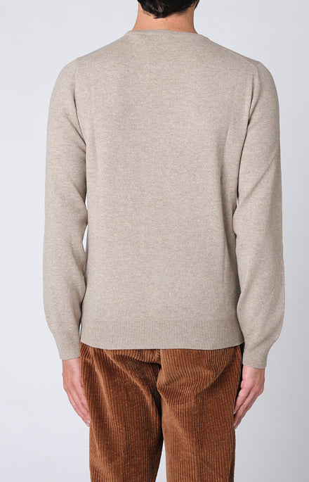 Girocollo in lana e cashmere