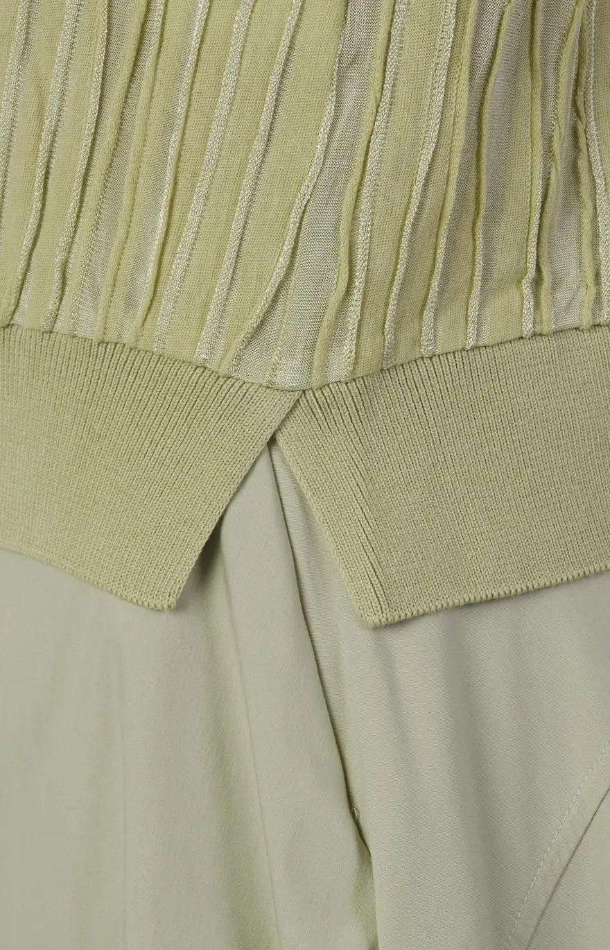 Polo manica corta plissè