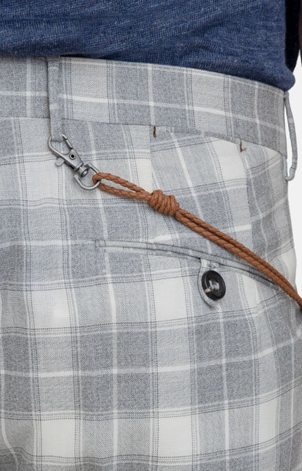 Pantalone leisure fit in lana vergine con pince_393_3