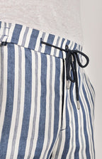 Pantalone leisure fit in puro lino con coulisse_473_3