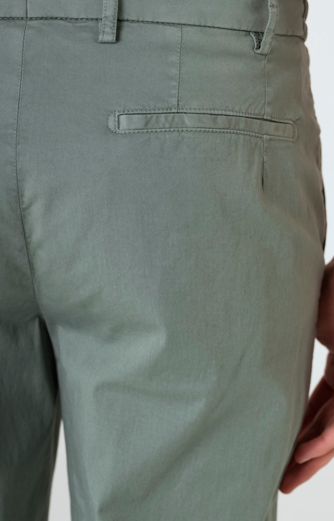 Comfort stretch cotton trousers with America pocket