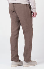 “Leisure Fit” linen trousers