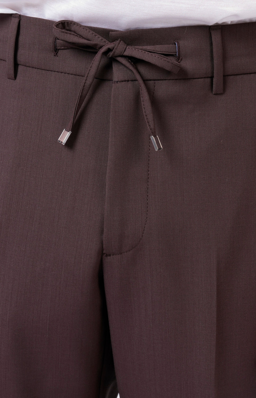 Pantalone "Leisure Fit" in lana stretch ultra-light