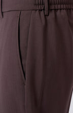 Pantalone "Leisure Fit" in lana stretch ultra-light