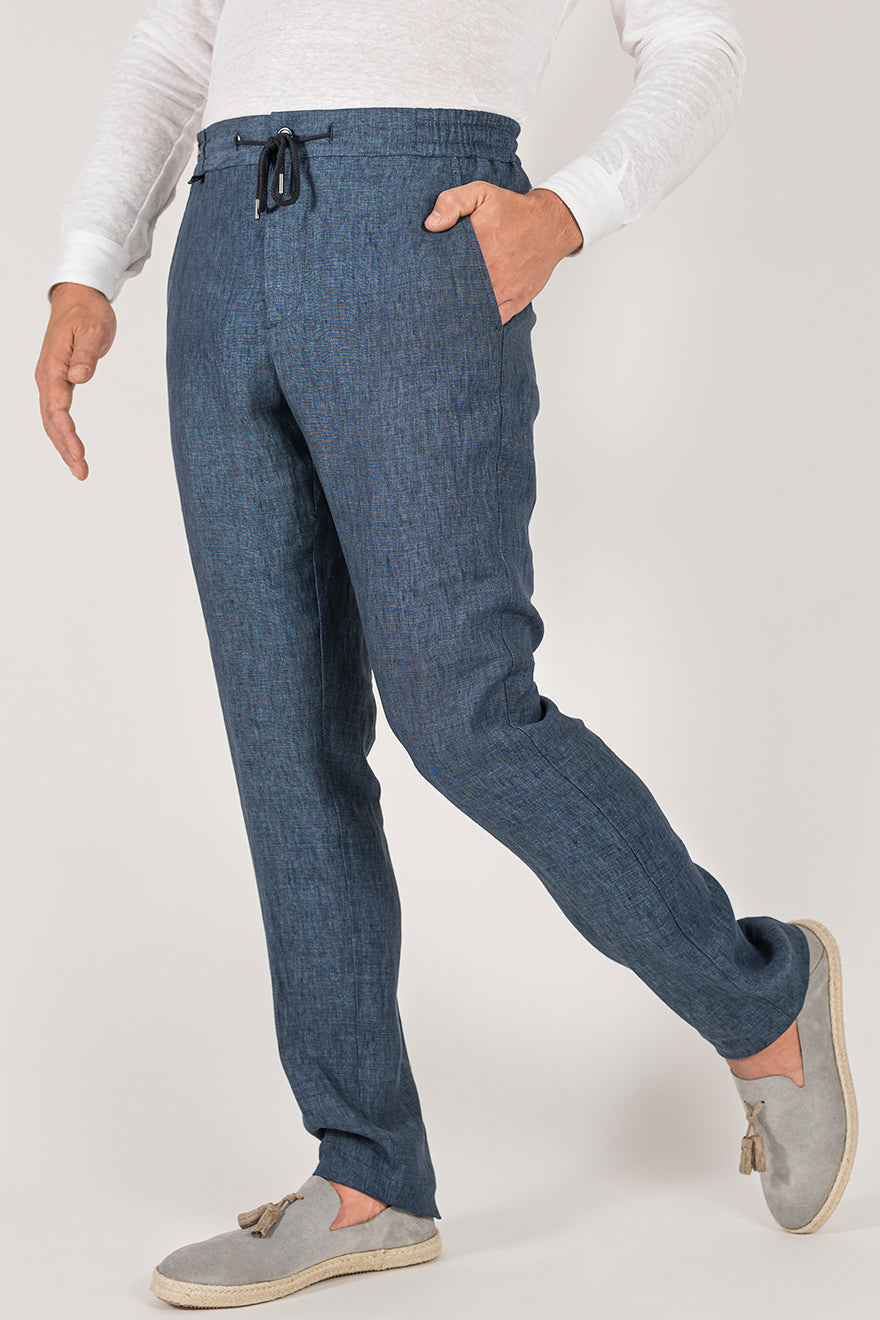 Pantalone “Leisure Fit” in lino