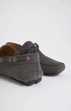 Suede boat moccasin