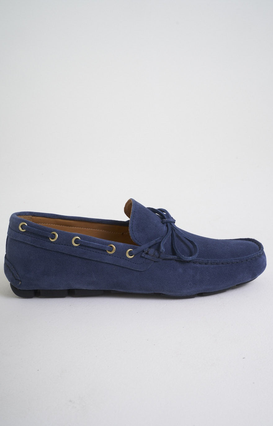 Suede boat moccasin