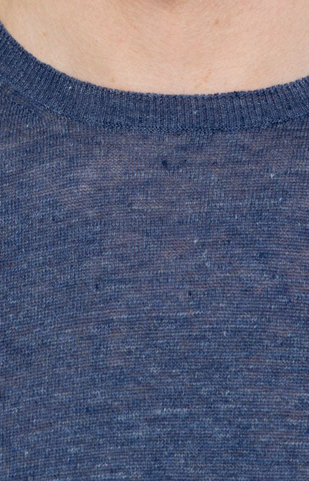 T-shirt girocollo in maglia di lino_403_4