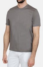 Short-sleeved T-shirt in ultra-light Scottish yarn