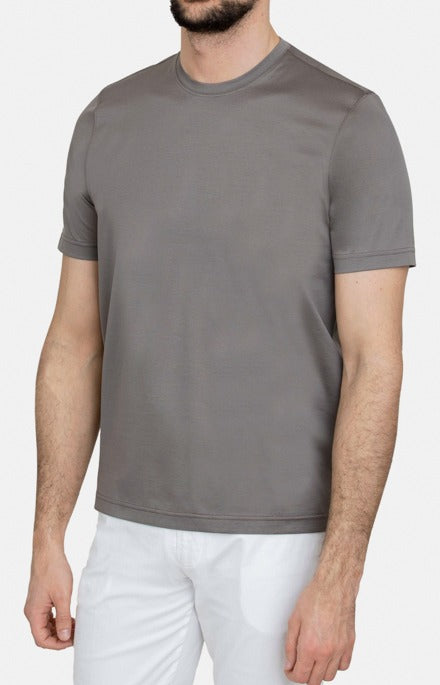 Short-sleeved T-shirt in ultra-light Scottish yarn